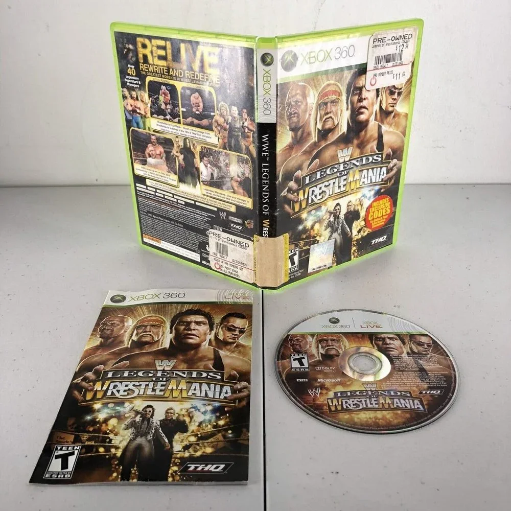 WWE Legends of WrestleMania Microsoft Xbox 360 Video Game